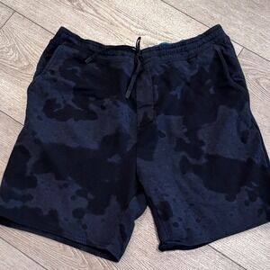 Stance Butter Blend Shorts Mens XL Navy Blue‎ Tie Dye Cloud Wash Lounge Athletic